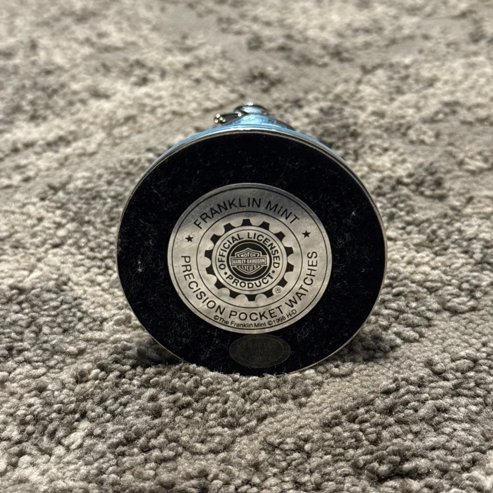 Harley Davidson Road King Pocket Watch with‎ Eagle Stand Needs New Battery